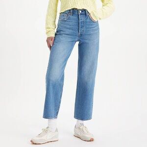 levi’s straight ankle blue jeans size 24